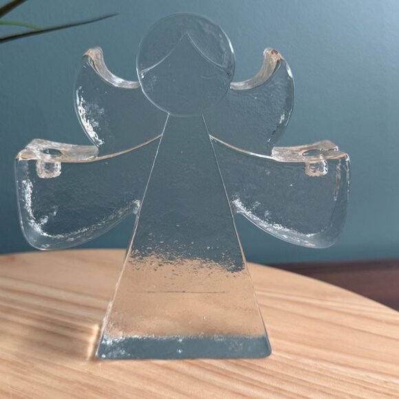 Wiesenthal-Hutte K Breit Angel Candle Holder Clear Glass MCM Brutalist W Germany - Picture 12 of 14